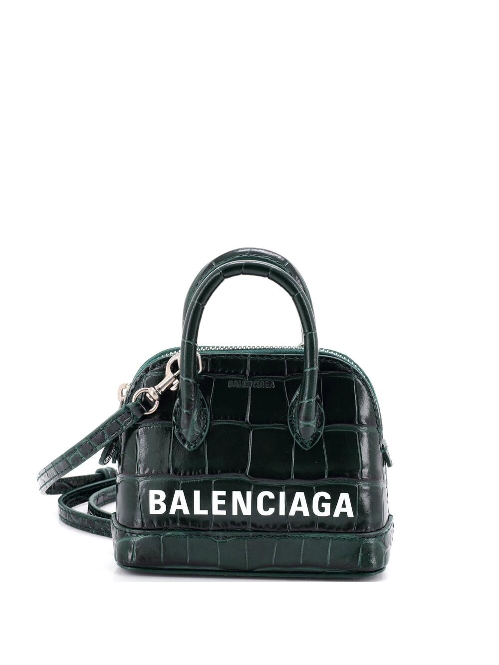 Balenciaga Logo Ville Bag Crocodile #366230B58B